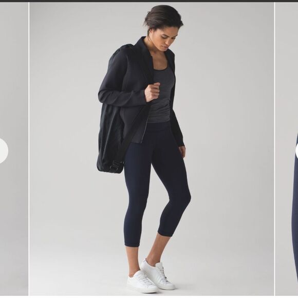 Lululemon Midnight Navy High-Rise Crop Leggings - Picture 3 of 9